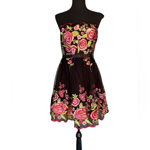 City Triangles Dresses & Skirts - NWT Strapless Embroidered Dress by Cit Triangles size 9